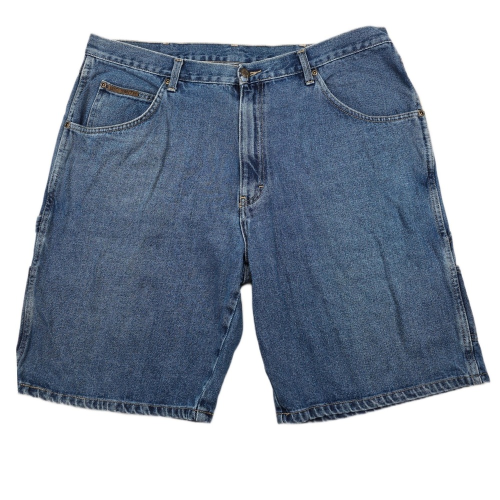 Big Smith Carpenter Denim Shorts Mens 38 Blue Jean Cotton Utility Workwear‎
